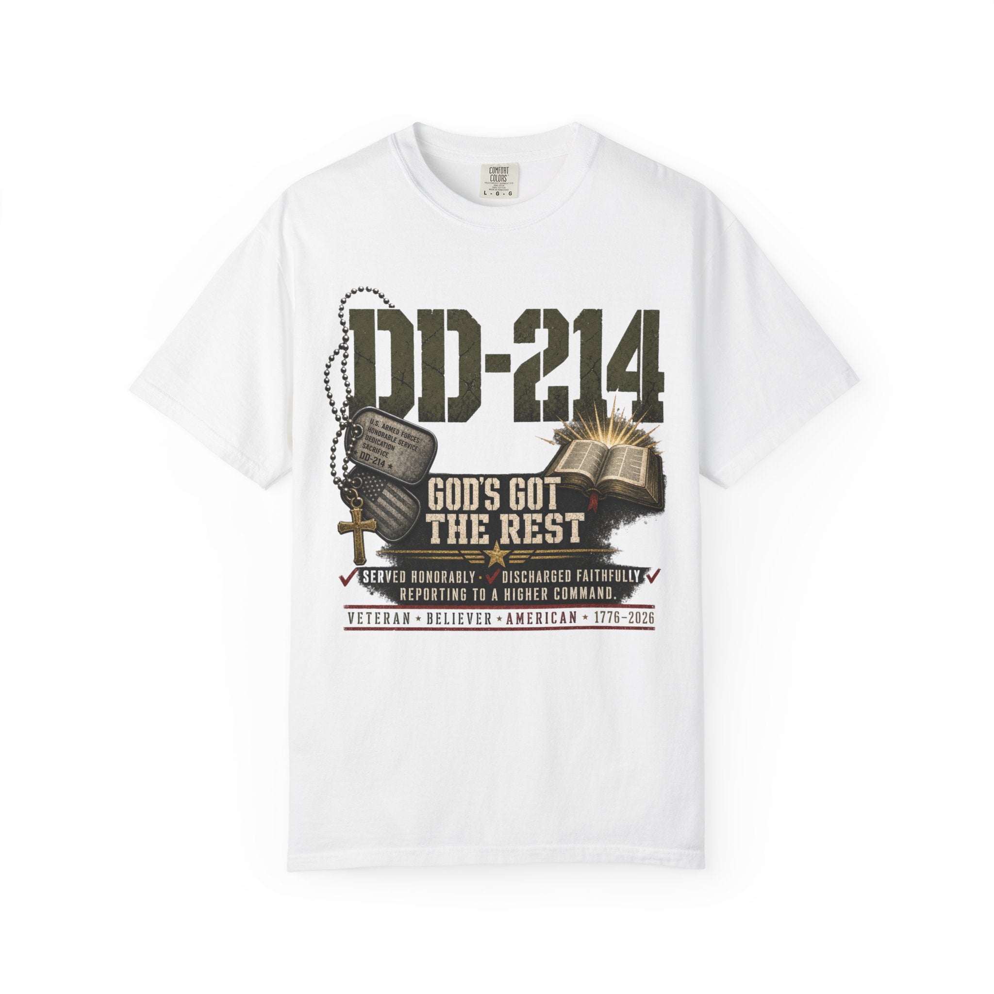 DD-214 - God's God The Rest Tee Shirt