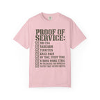 Military Service Checklist Tee Shirt
