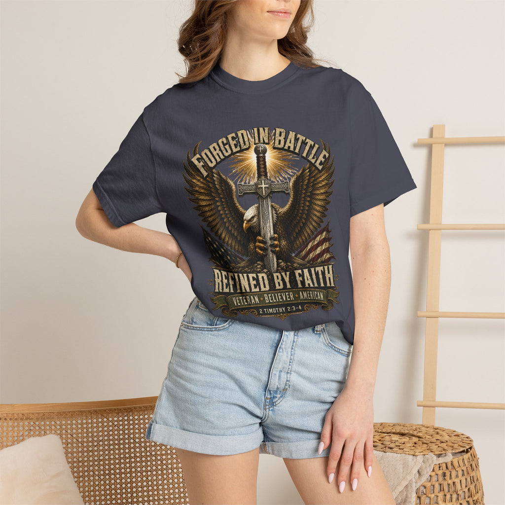 Forged In Battle - Refined By Faith Tee Shirt