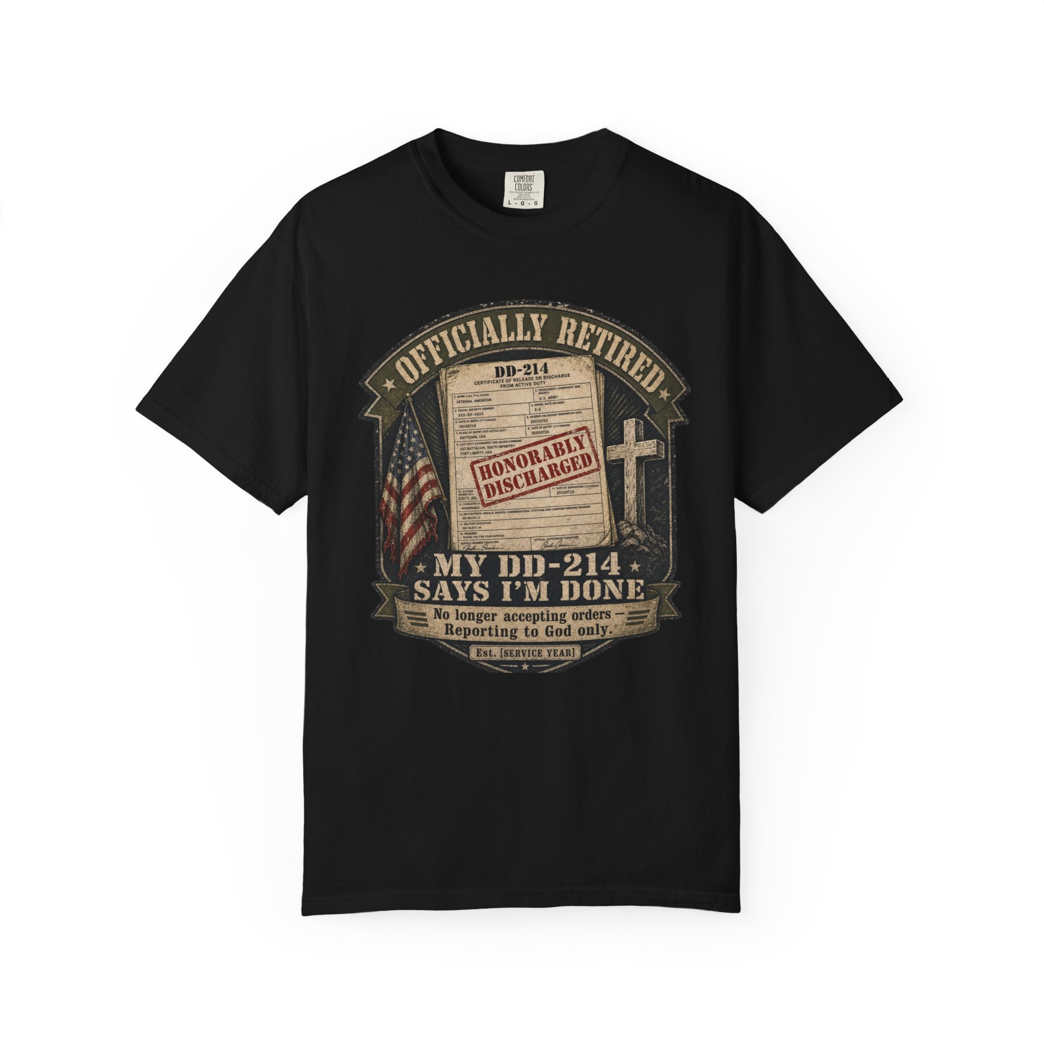 My DD-214 Says I'm Done Tee Shirt