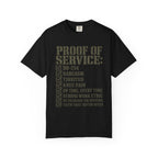 Military Service Checklist Tee Shirt