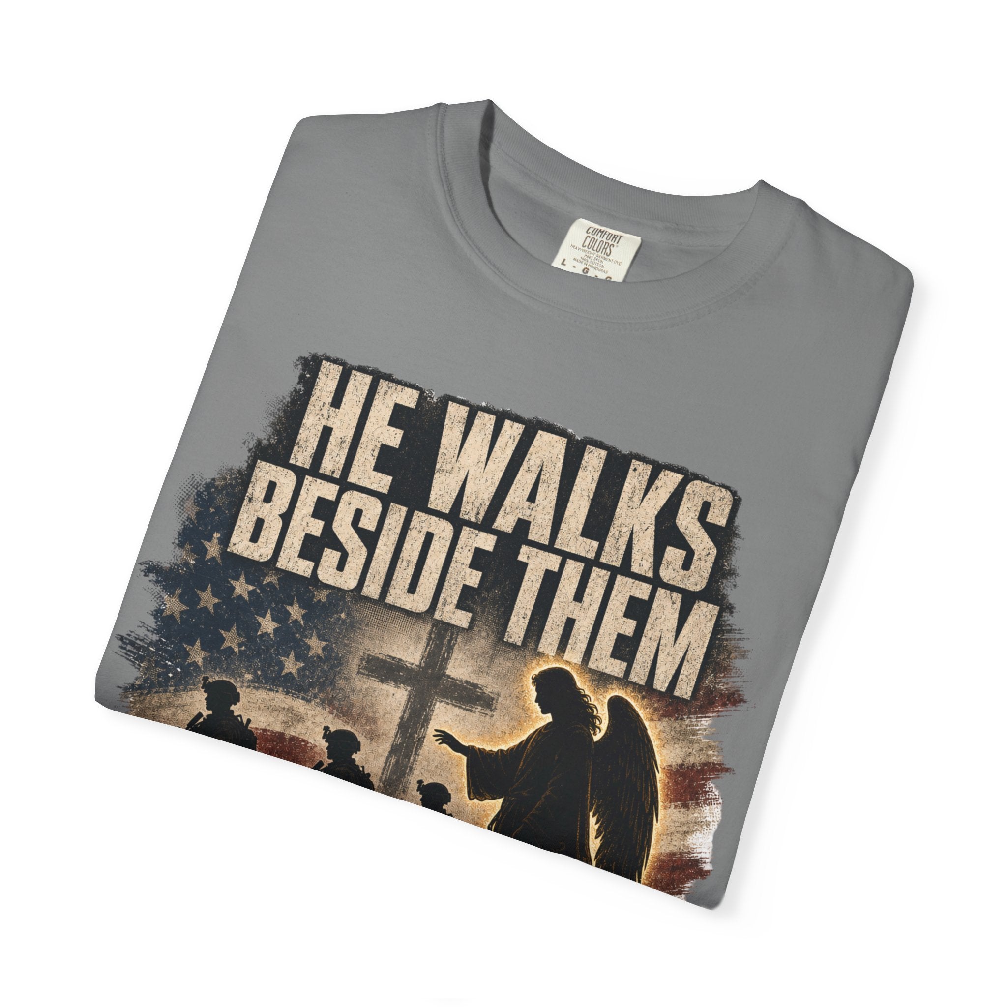He Walks Beside Them Tee Shirt