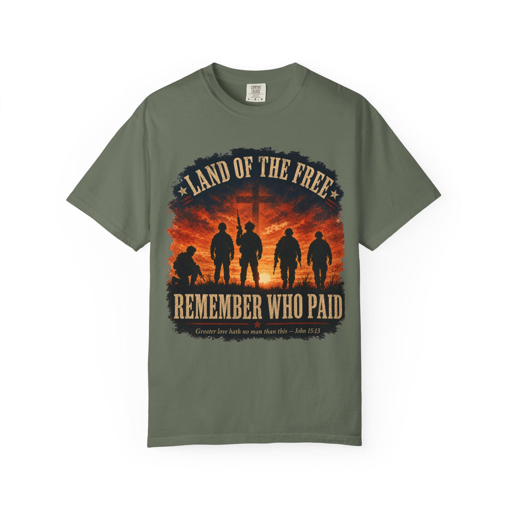 Land Of The Free - Remember Who Paid Tee Shirt