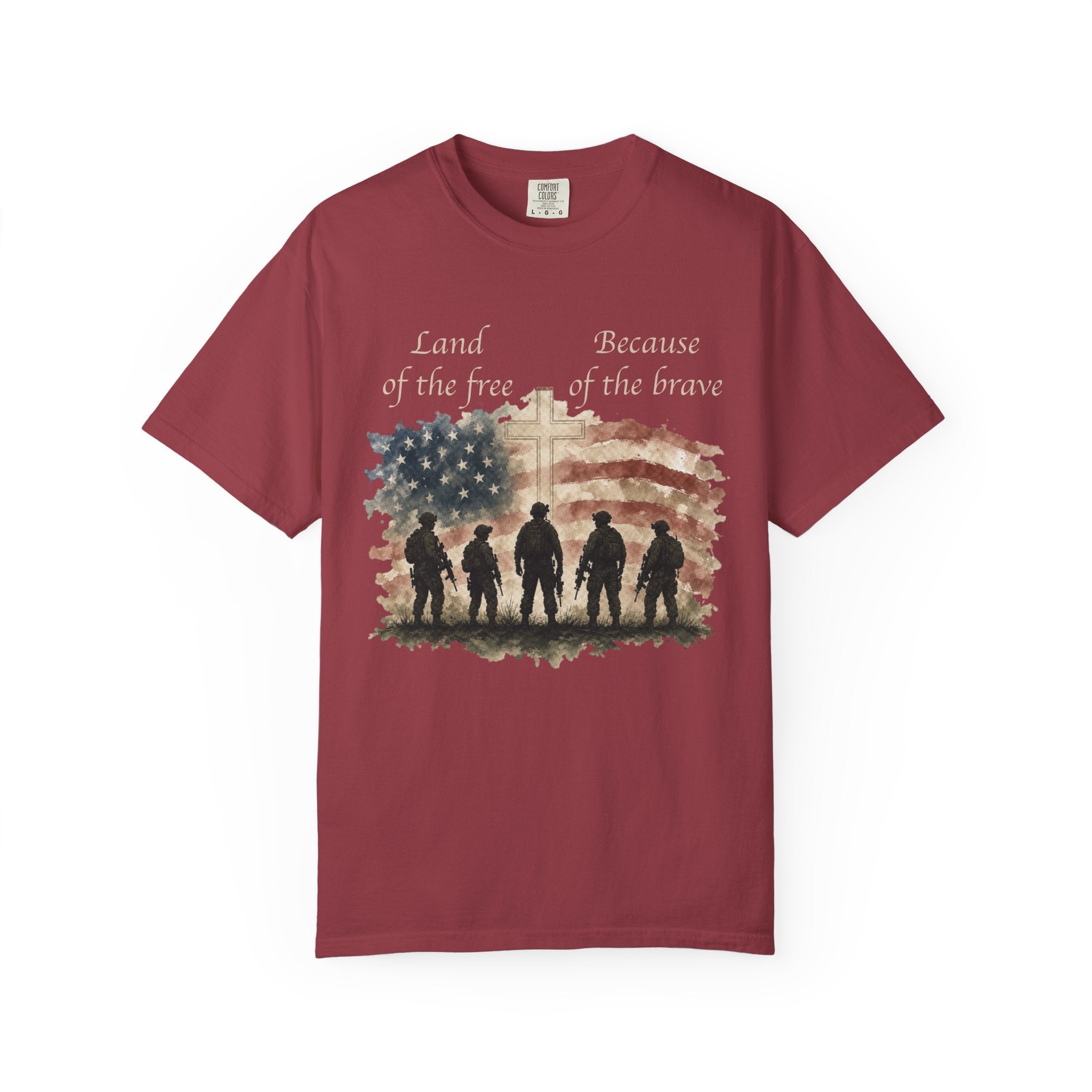 Land Of The Free Because Of The Brave Tee Shirt