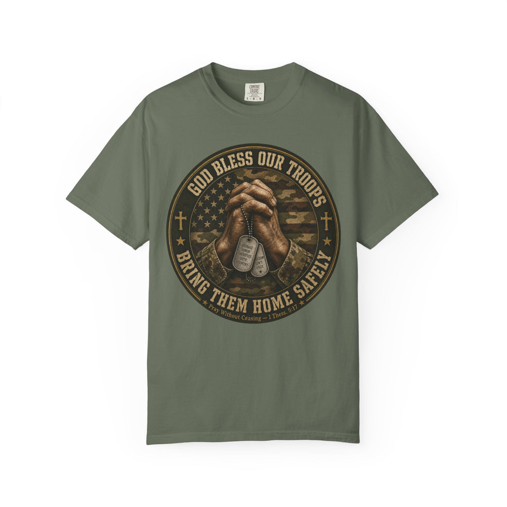 God Bless Our Troups Tee Shirt