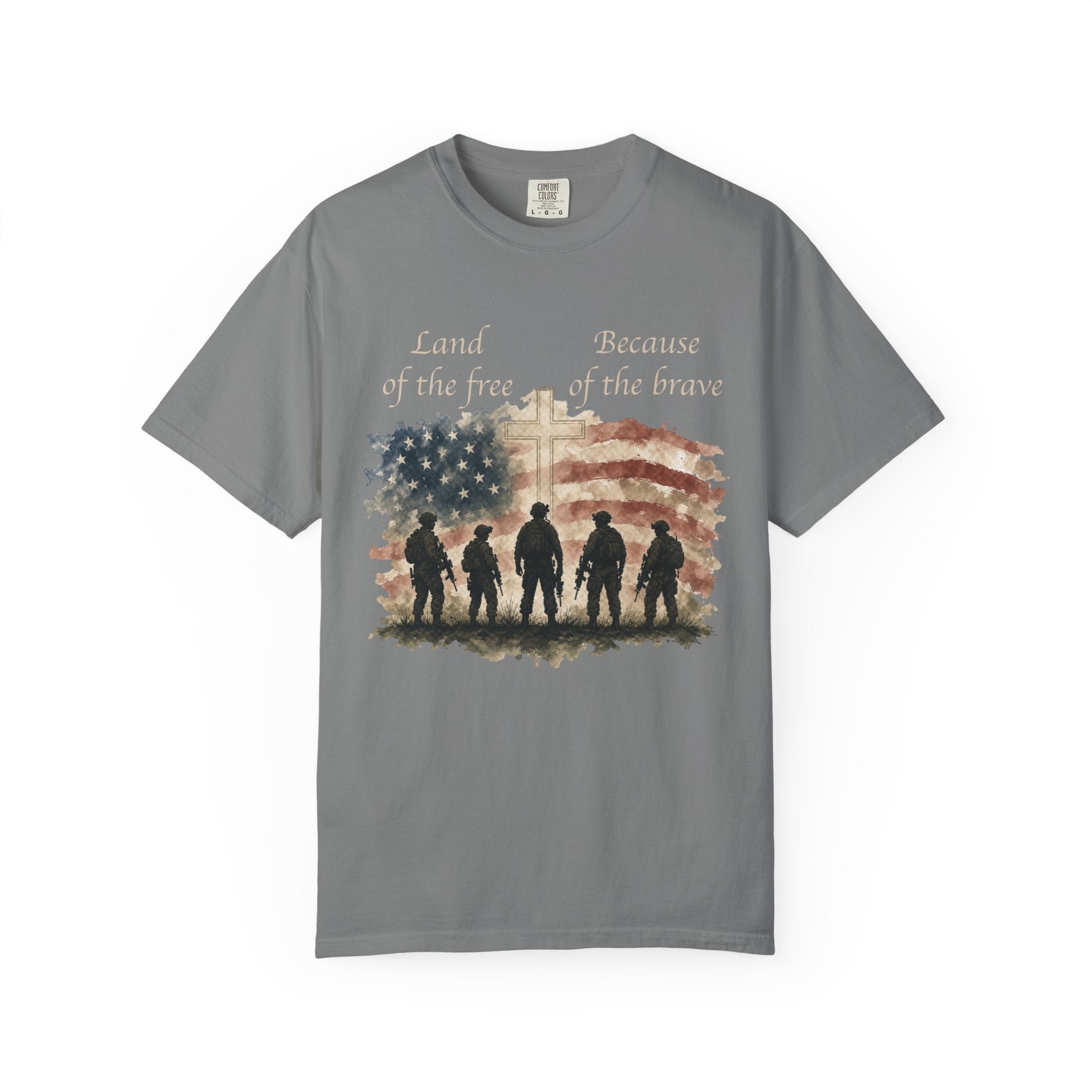 Land Of The Free Because Of The Brave Tee Shirt