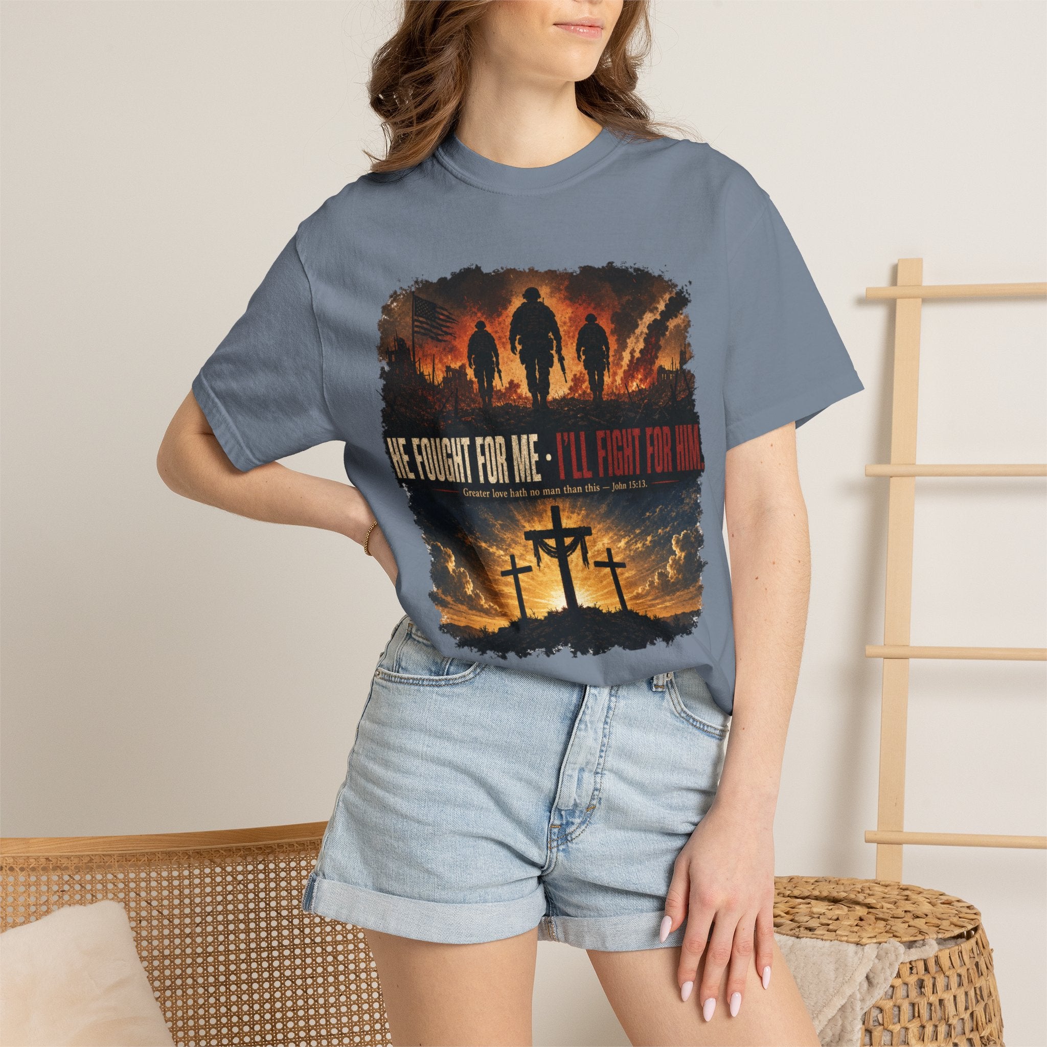 He Fought For Me - I'll Fight For Him Tee Shirt