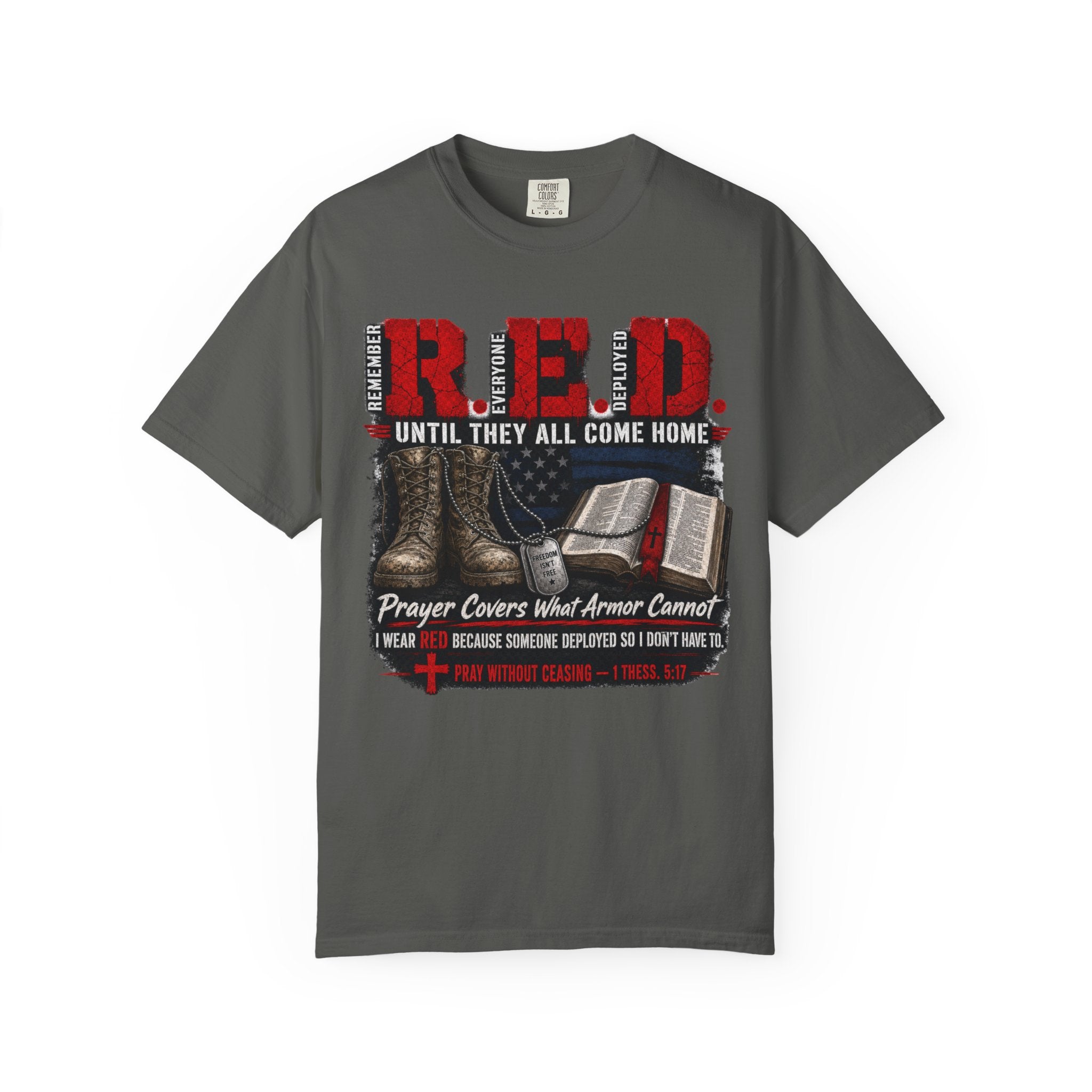 Prayer Covers What Armor Can't Tee Shirt