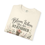 Bloom Where You Are Stationed Tee Shirt