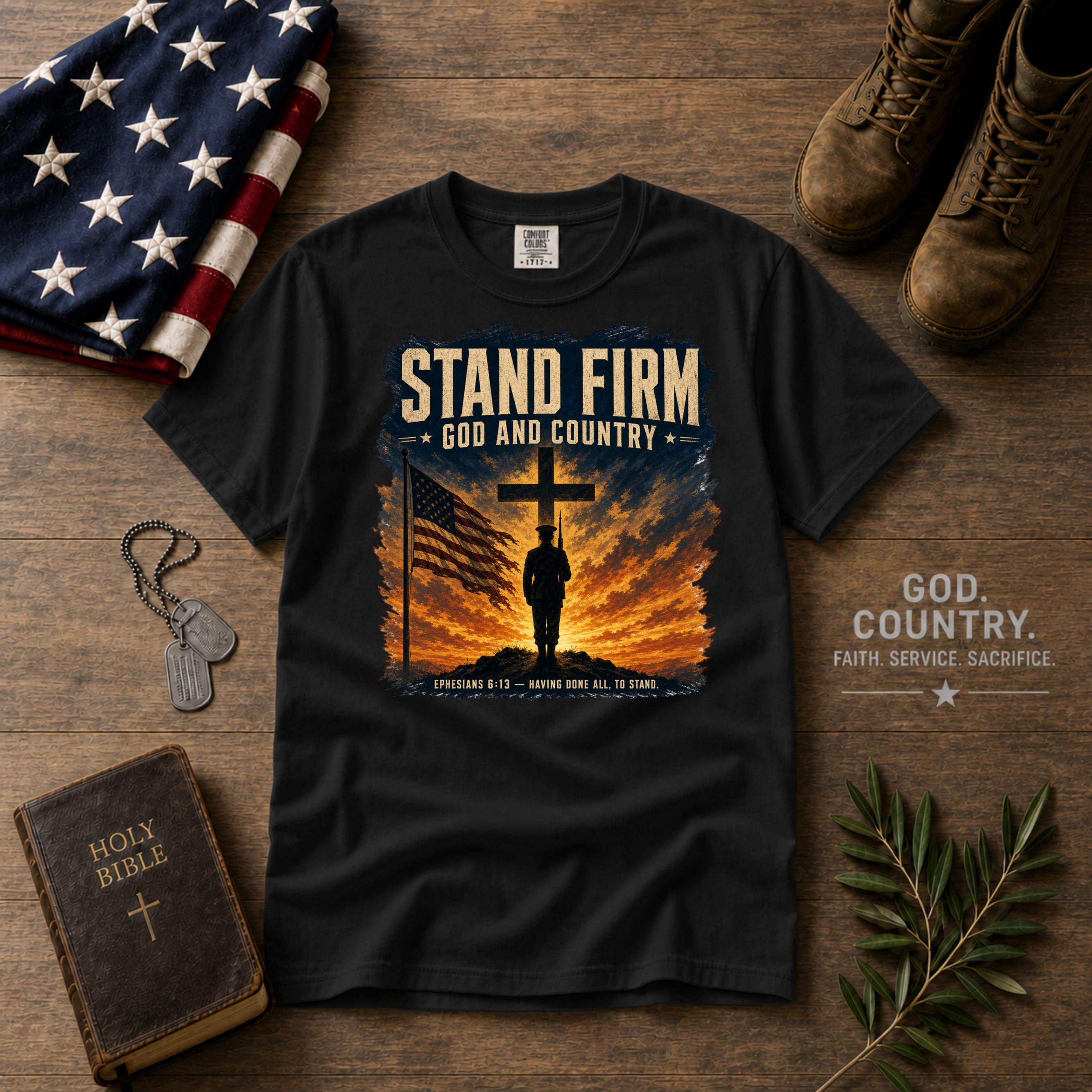 Stand Firm - God & Country Tee Shirt