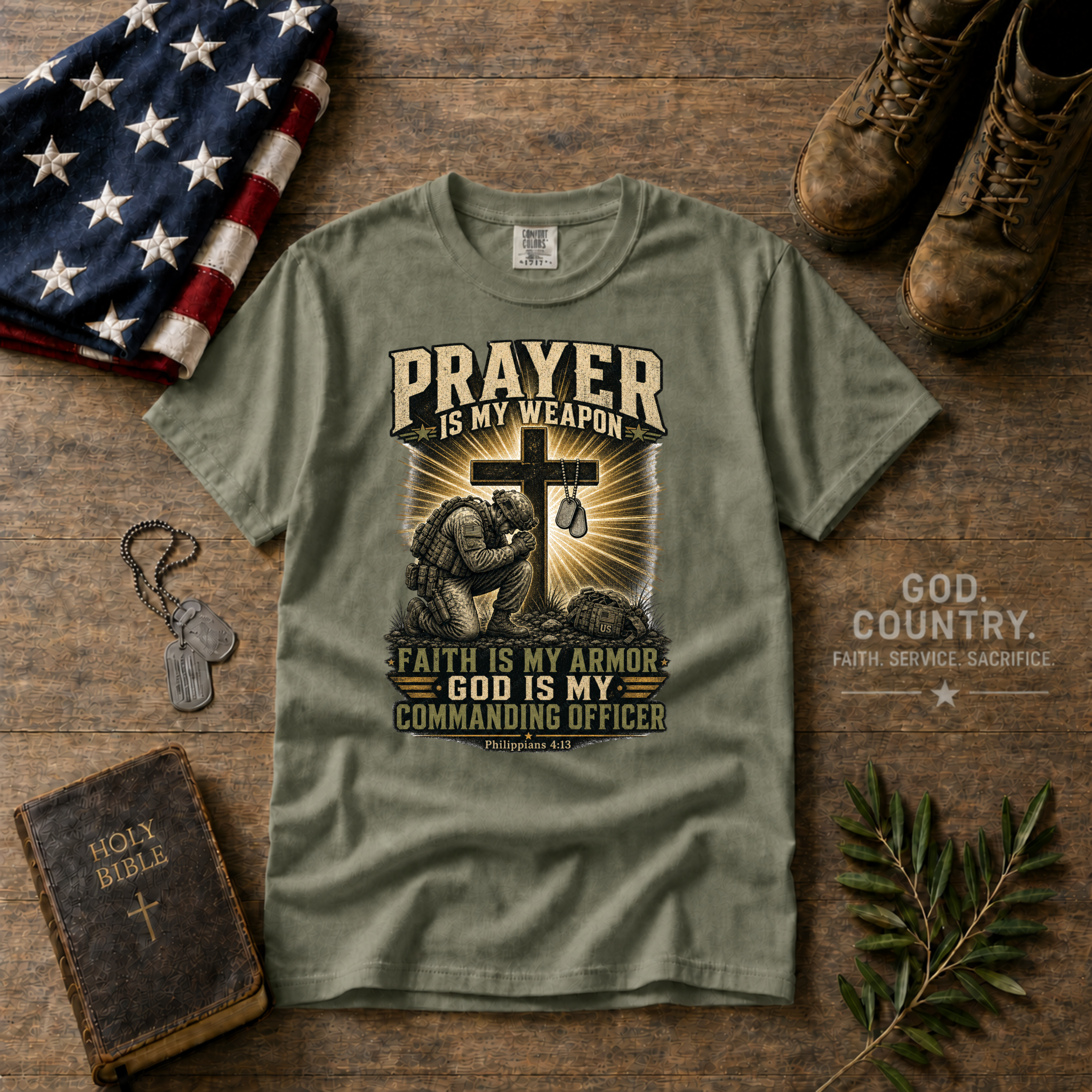 Prayer Is My Weapon Tee Shirt