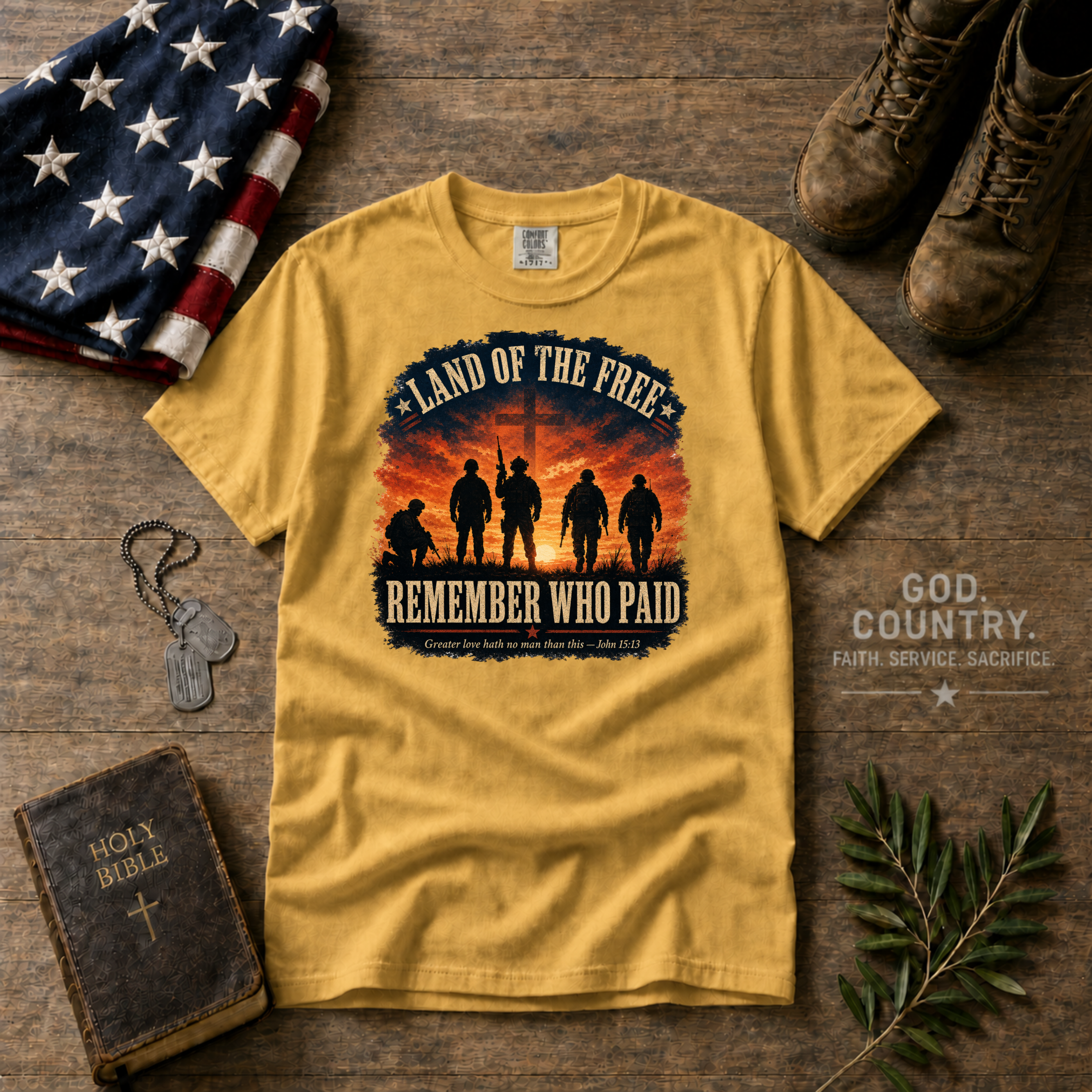 Land Of The Free - Remember Who Paid Tee Shirt