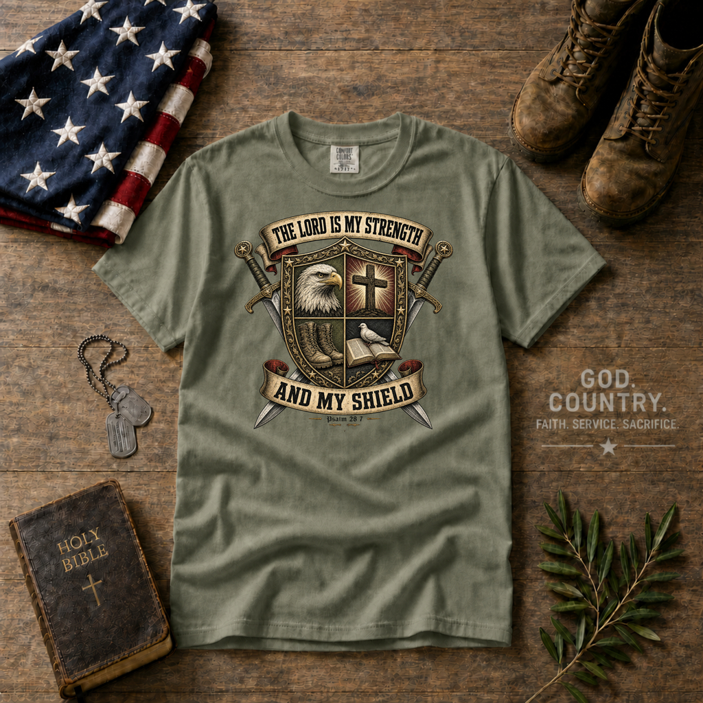 The Lord Is My Strenght And Shield Tee Shirt