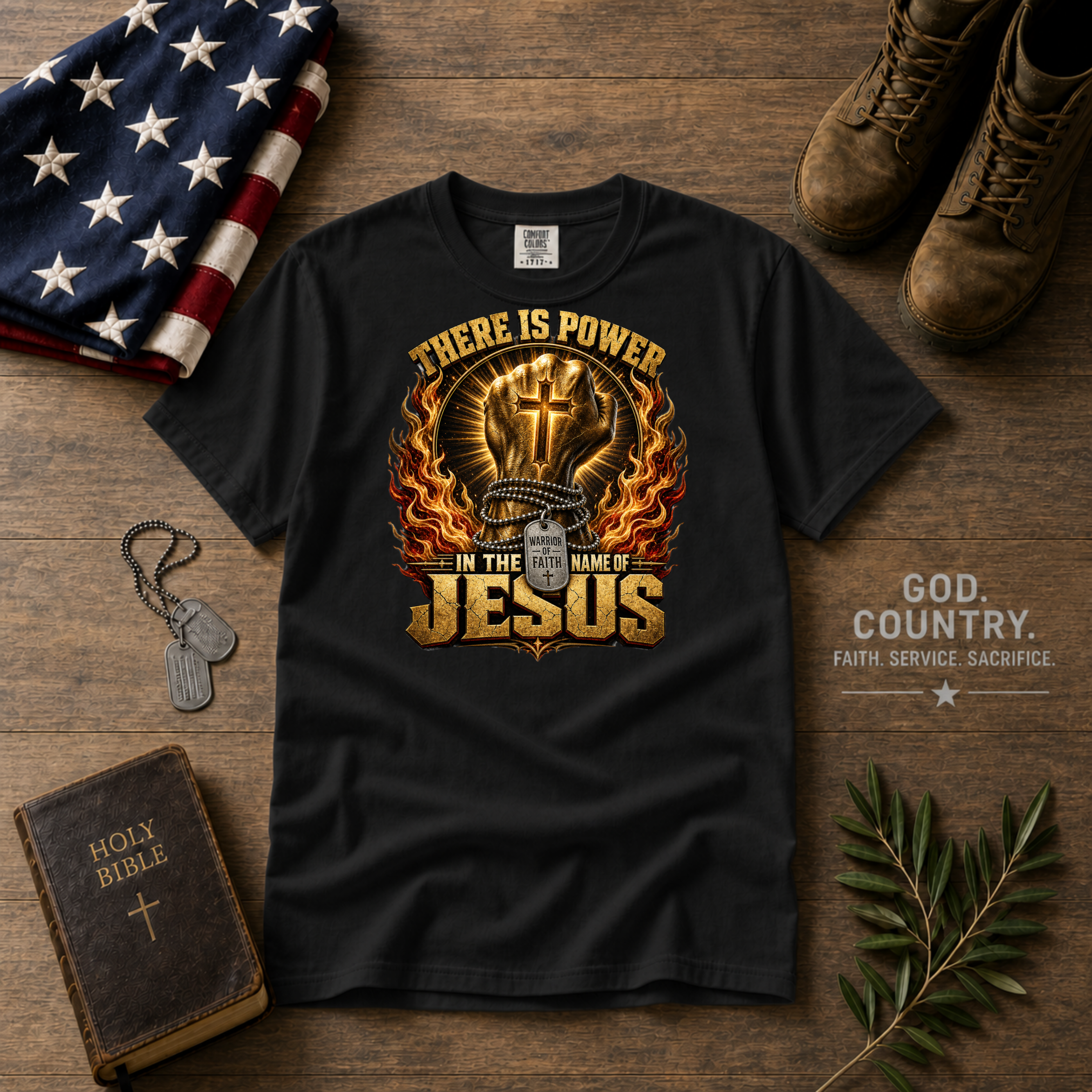There Is Power In The Name Of Jesus Tee Shirt