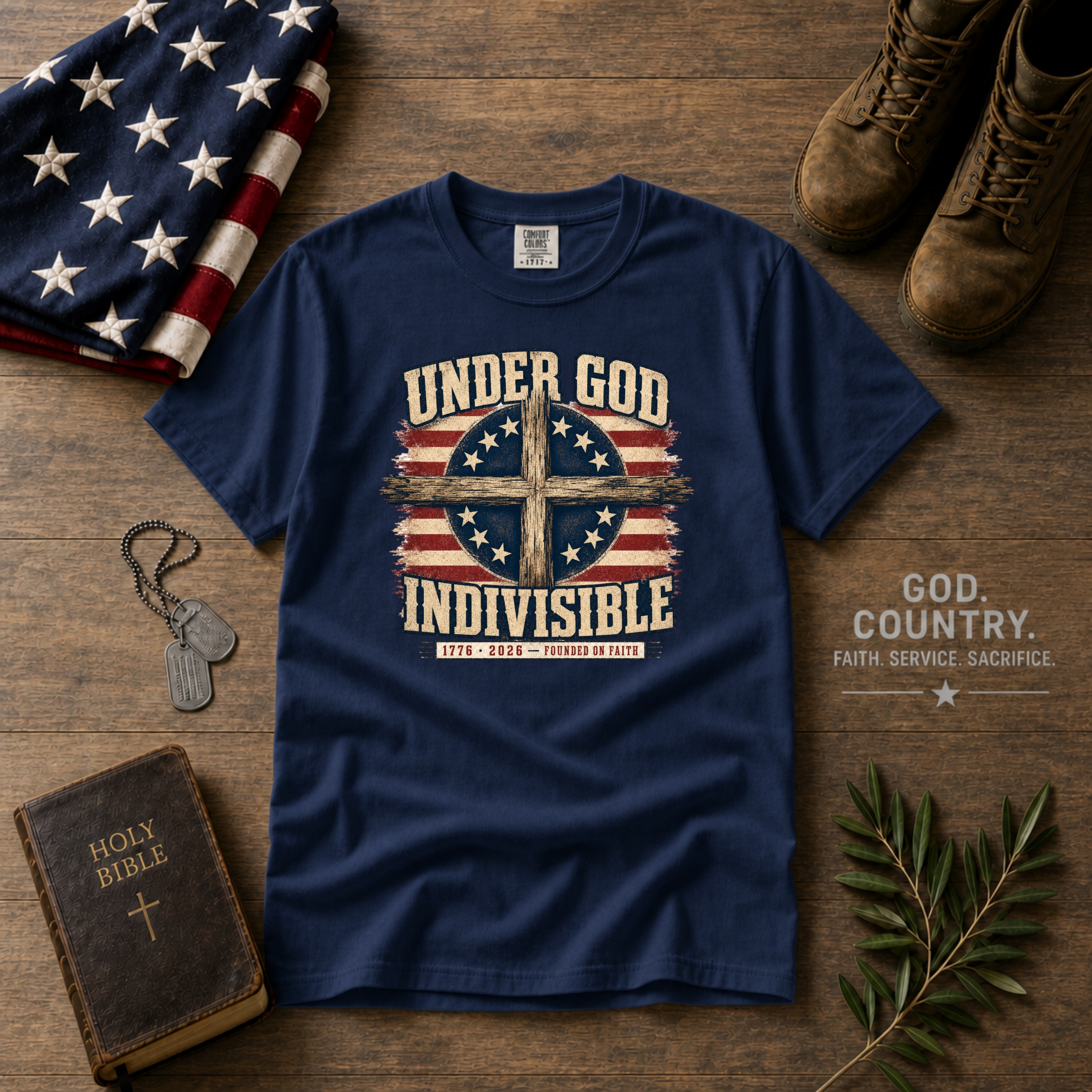Under God Indivisible Tee Shirt