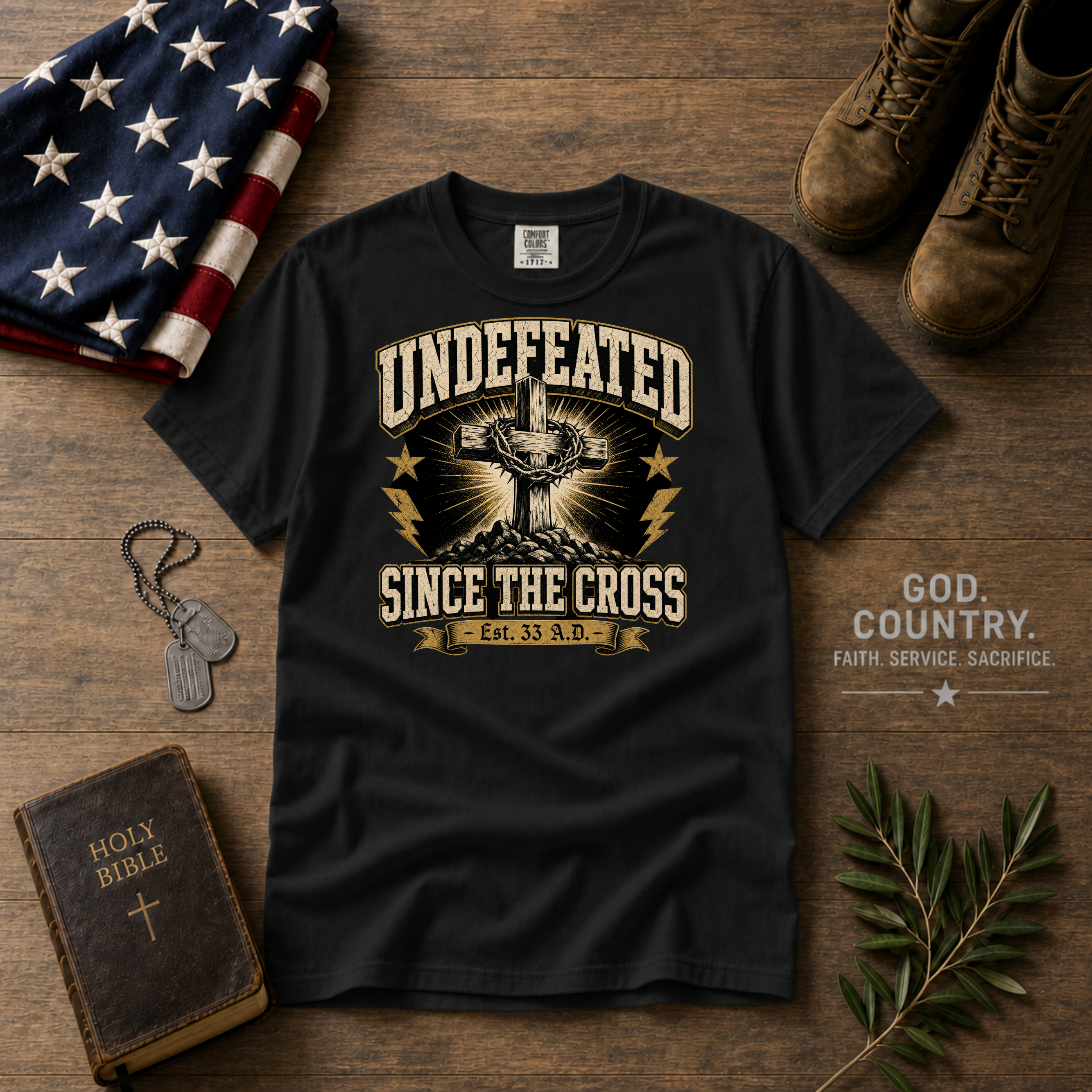 Undefeated Since The Cross Tee Shirt
