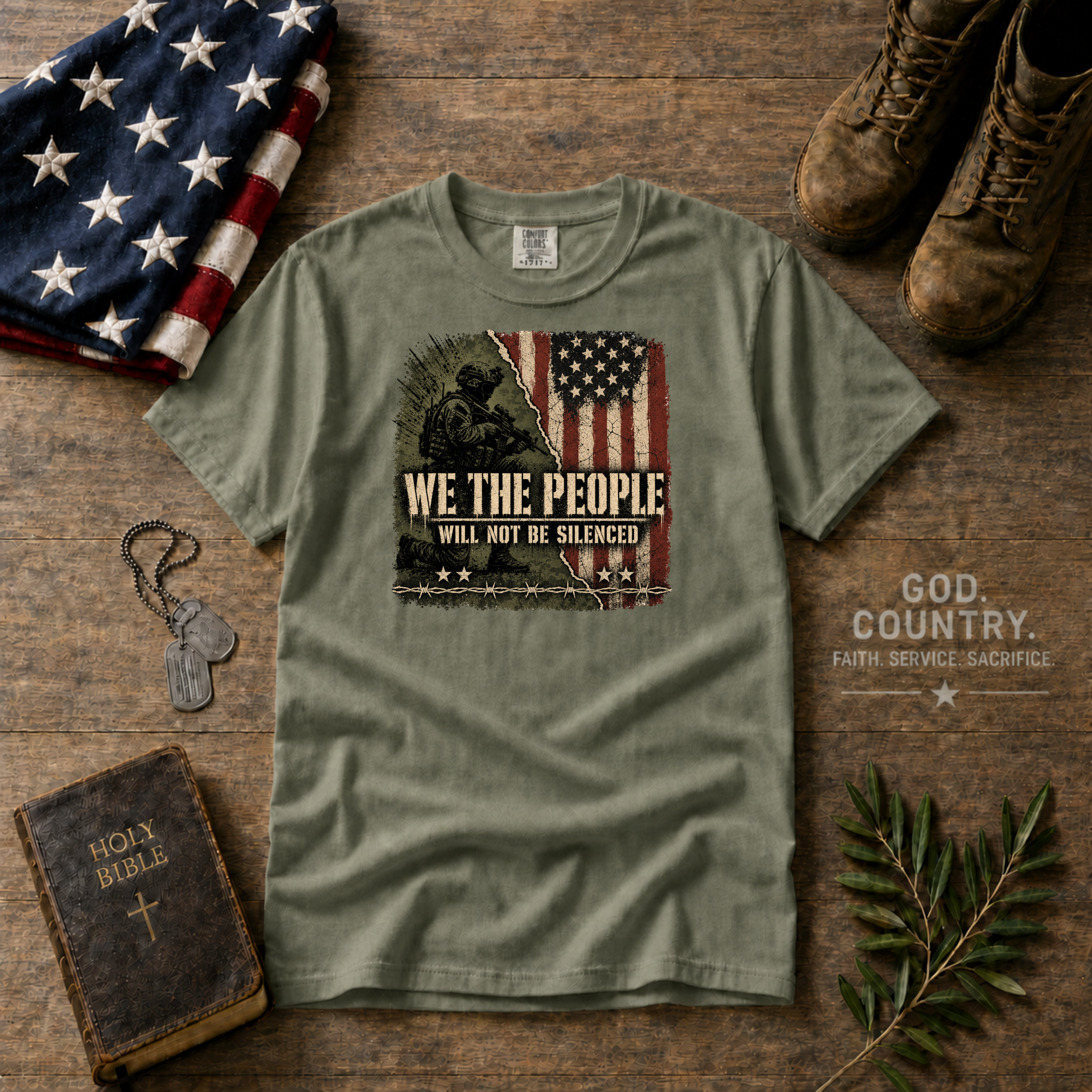 We The People Will Not Be Silenced Tee Shirt