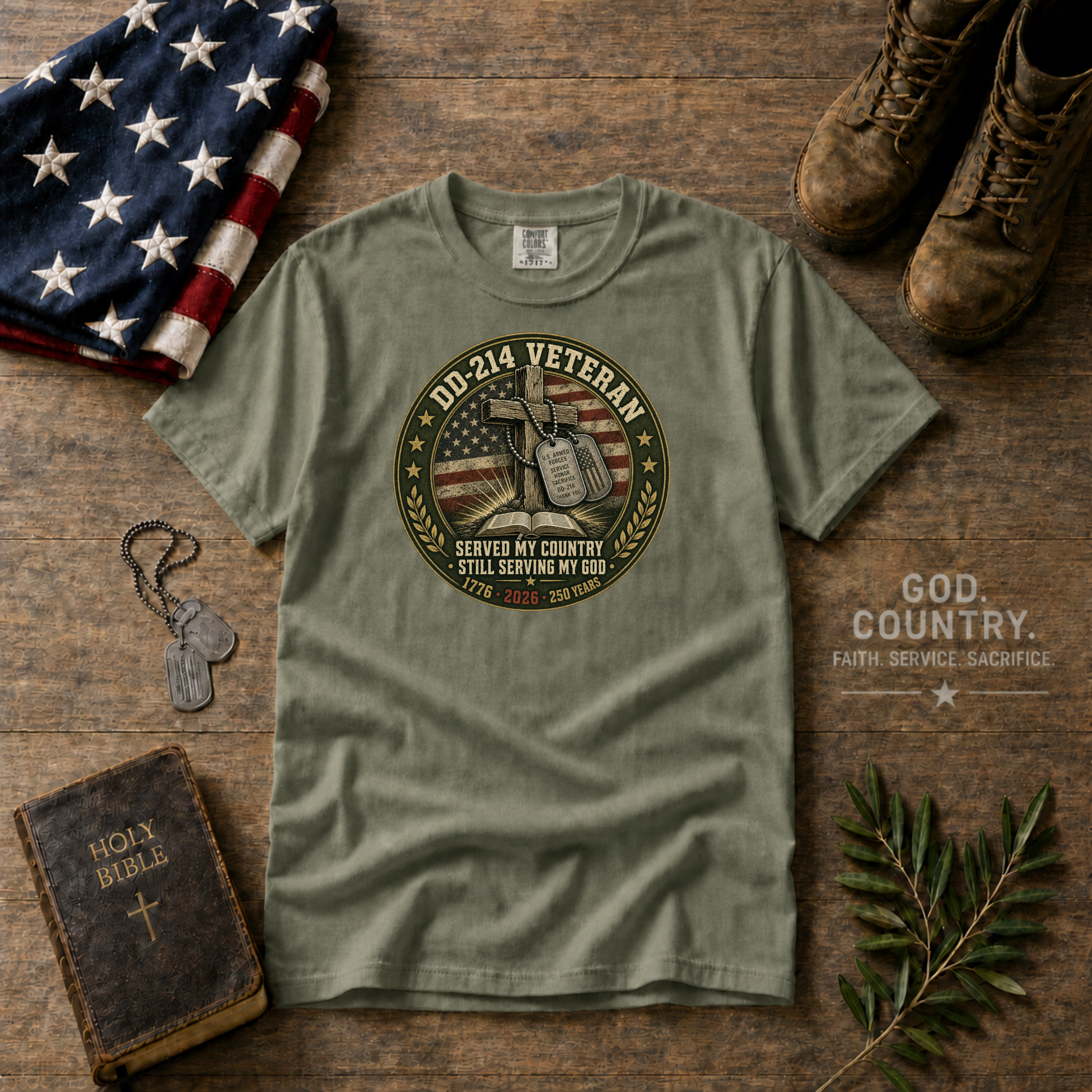 Served My Country Still Serving My God Tee Shirt