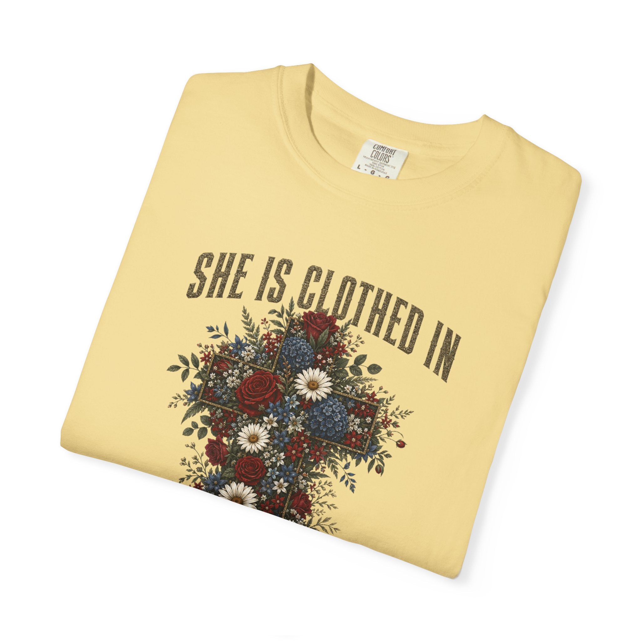 She Is Clothed In Strength And Dignity Tee Shirt