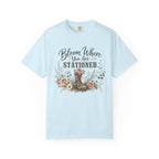 Bloom Where You Are Stationed Tee Shirt