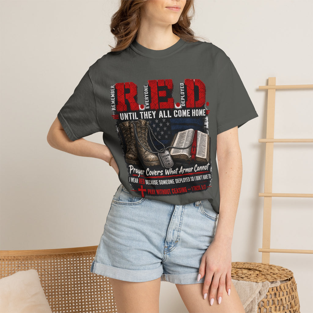 Prayer Covers What Armor Can't Tee Shirt