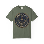 Navy Veteran - Anchored In Faith Tee Shirt