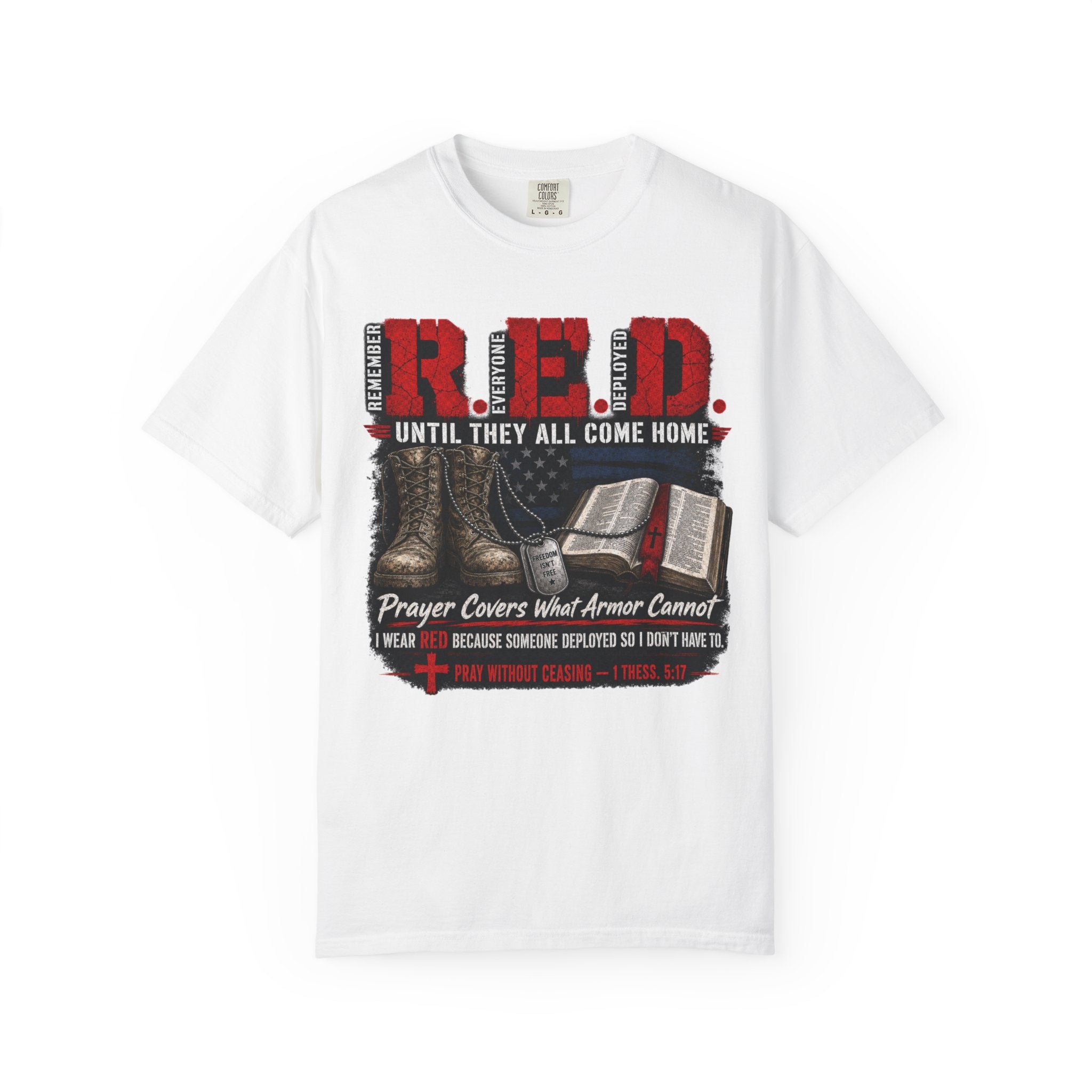 Prayer Covers What Armor Can't Tee Shirt