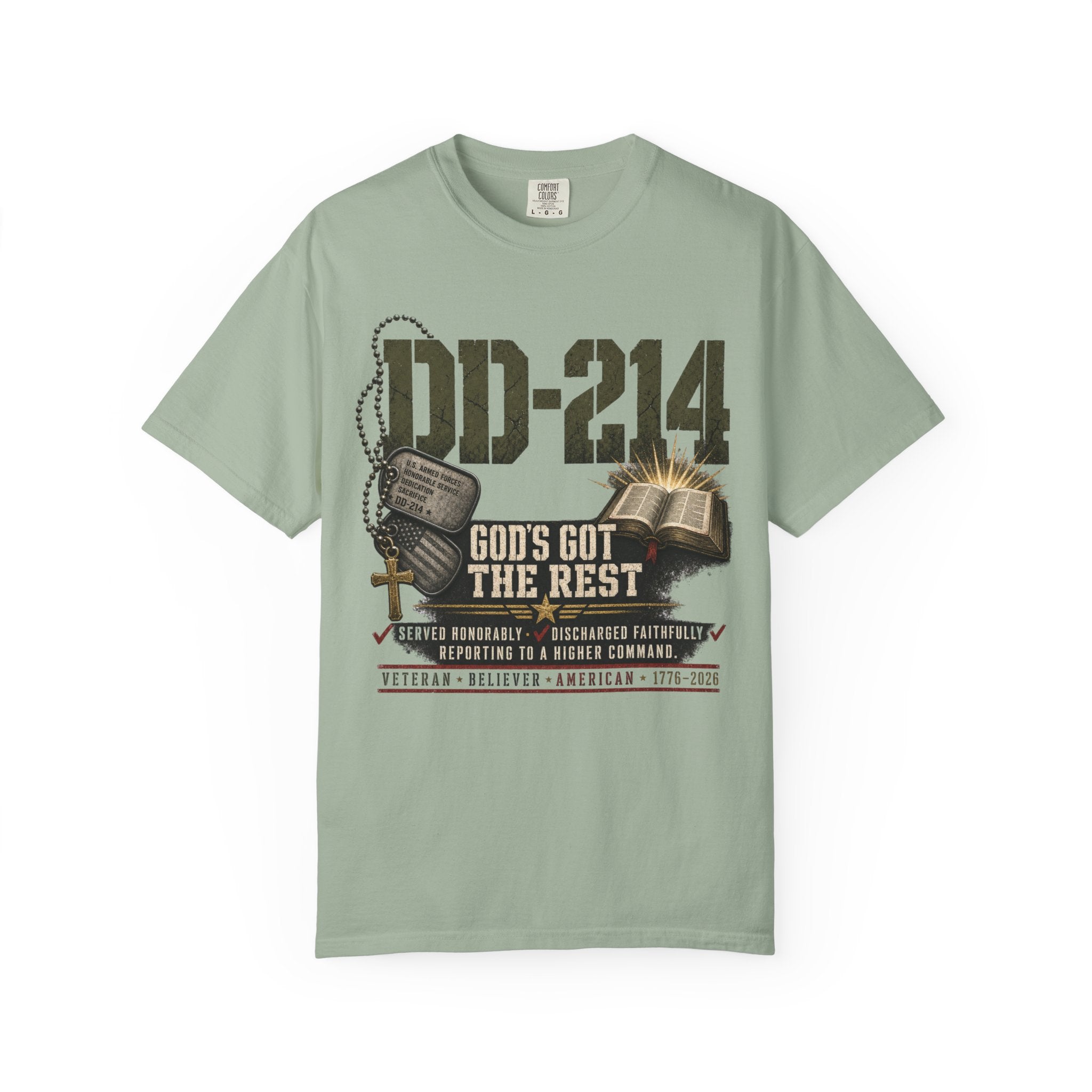 DD-214 - God's God The Rest Tee Shirt