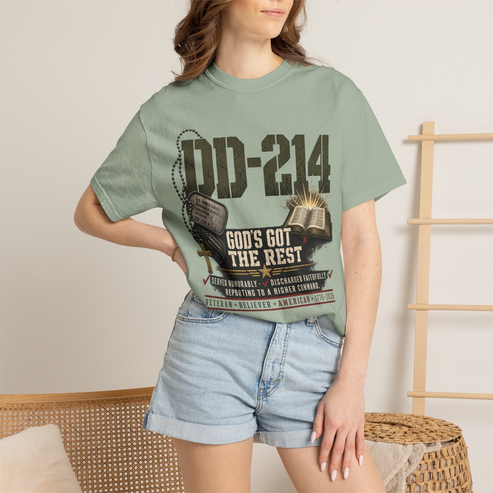 DD-214 - God's God The Rest Tee Shirt