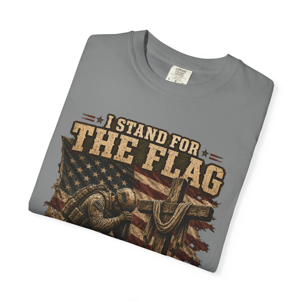 Stand For The Flag - Kneel For The Cross Tee Shirt