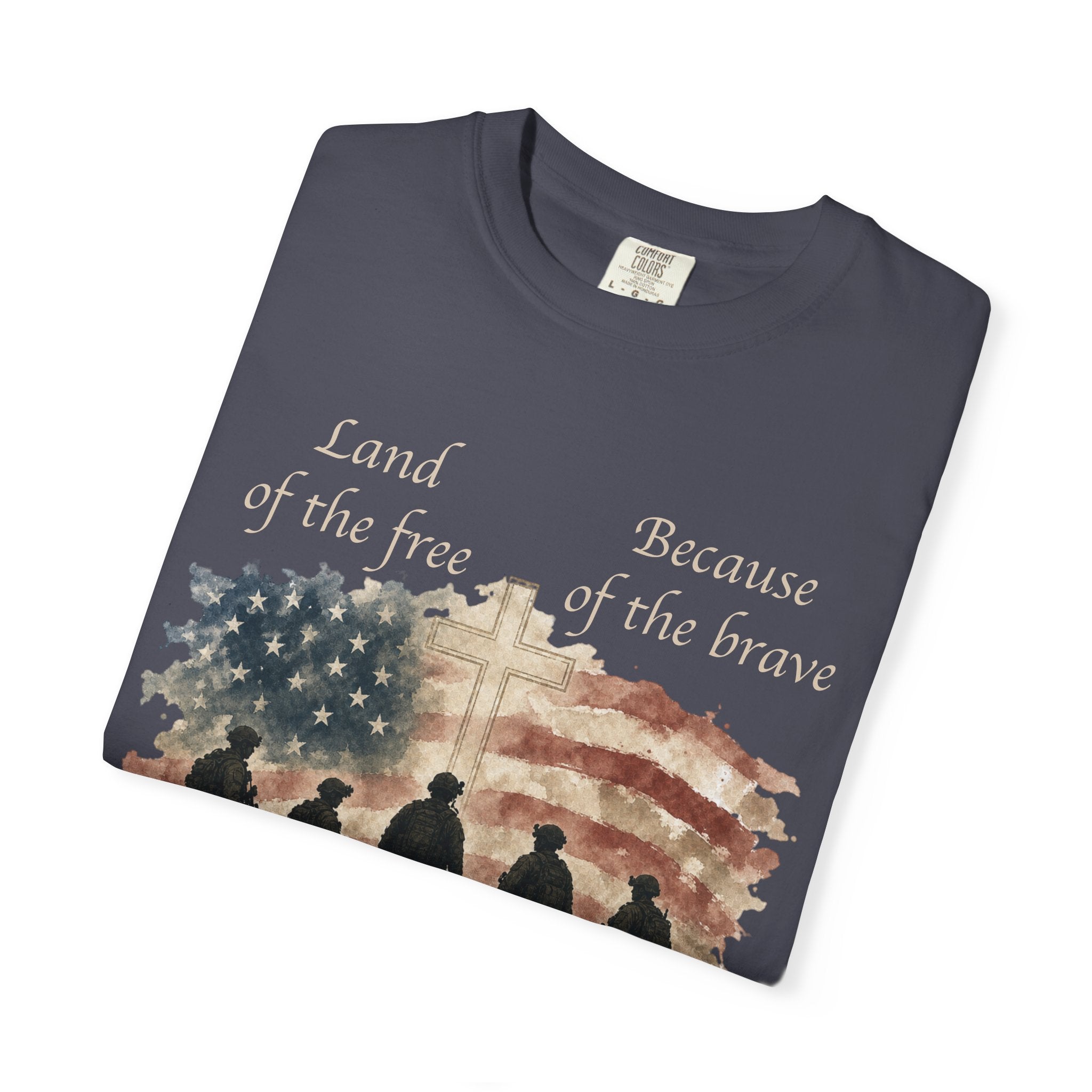 Land Of The Free Because Of The Brave Tee Shirt