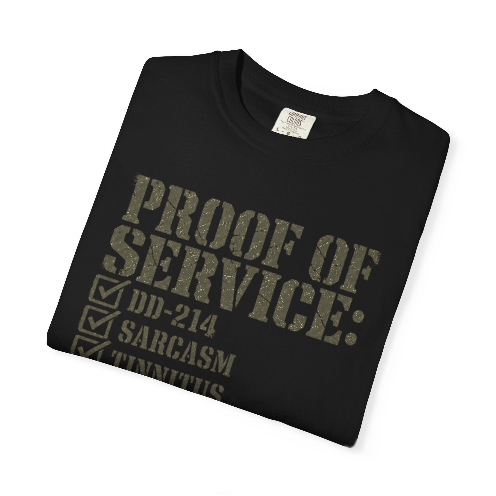 Military Service Checklist Tee Shirt