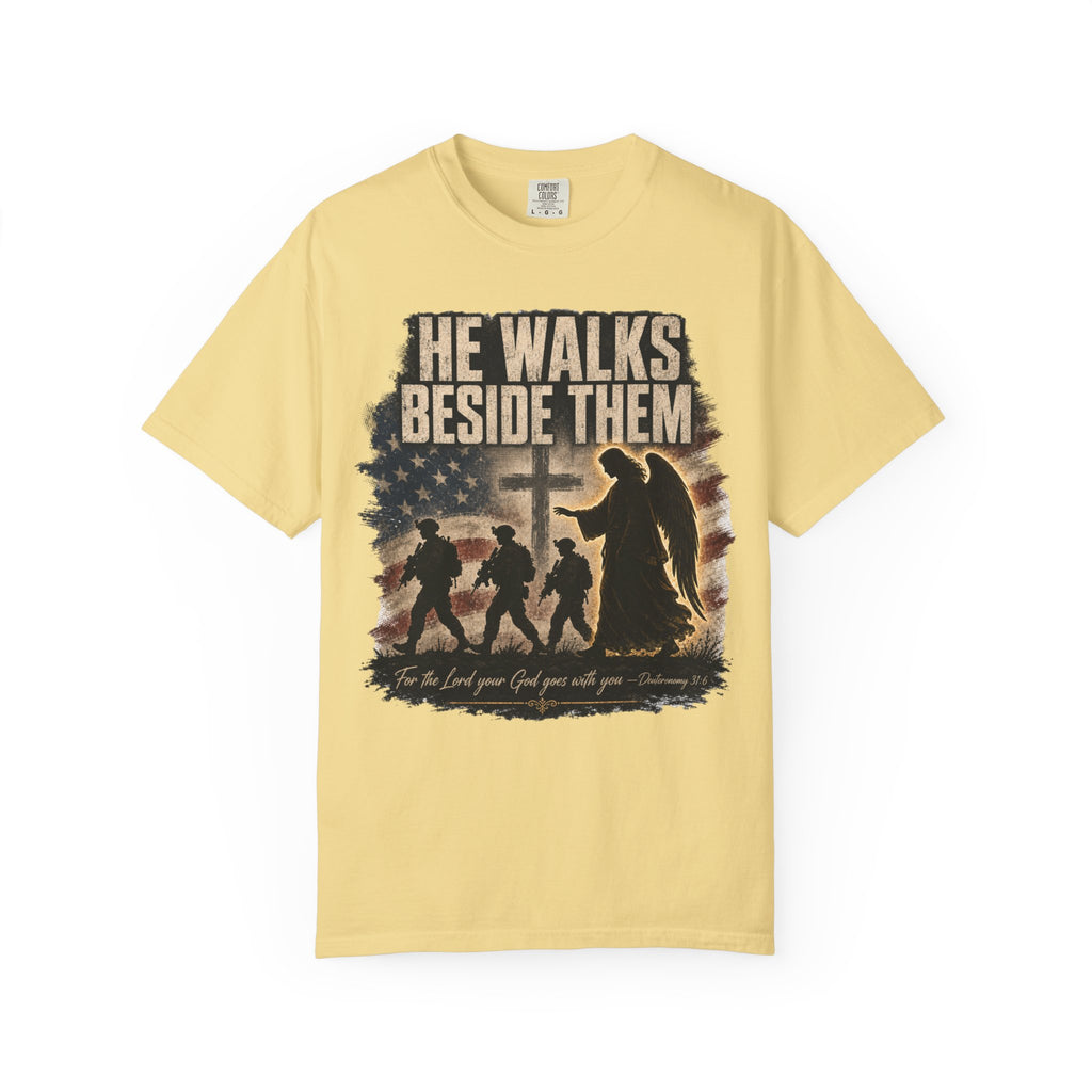 He Walks Beside Them Tee Shirt