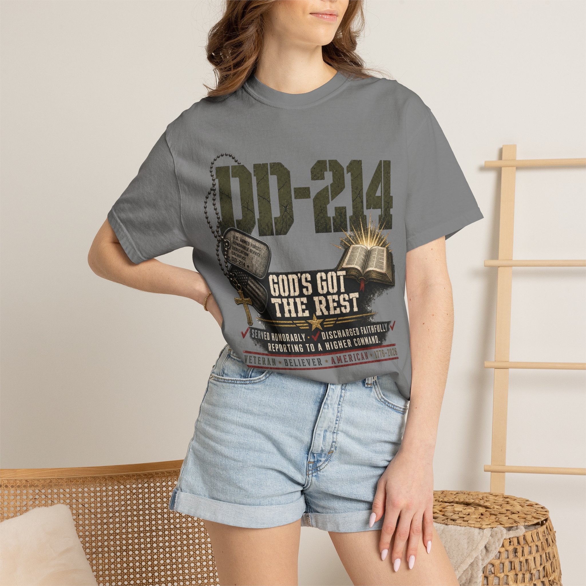 DD-214 - God's God The Rest Tee Shirt