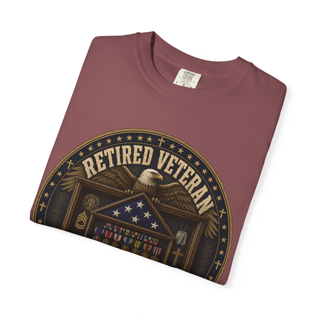 Retired Veteran Still Serving Under God's Command Tee Shirt