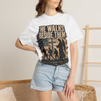 He Walks Beside Them Tee Shirt