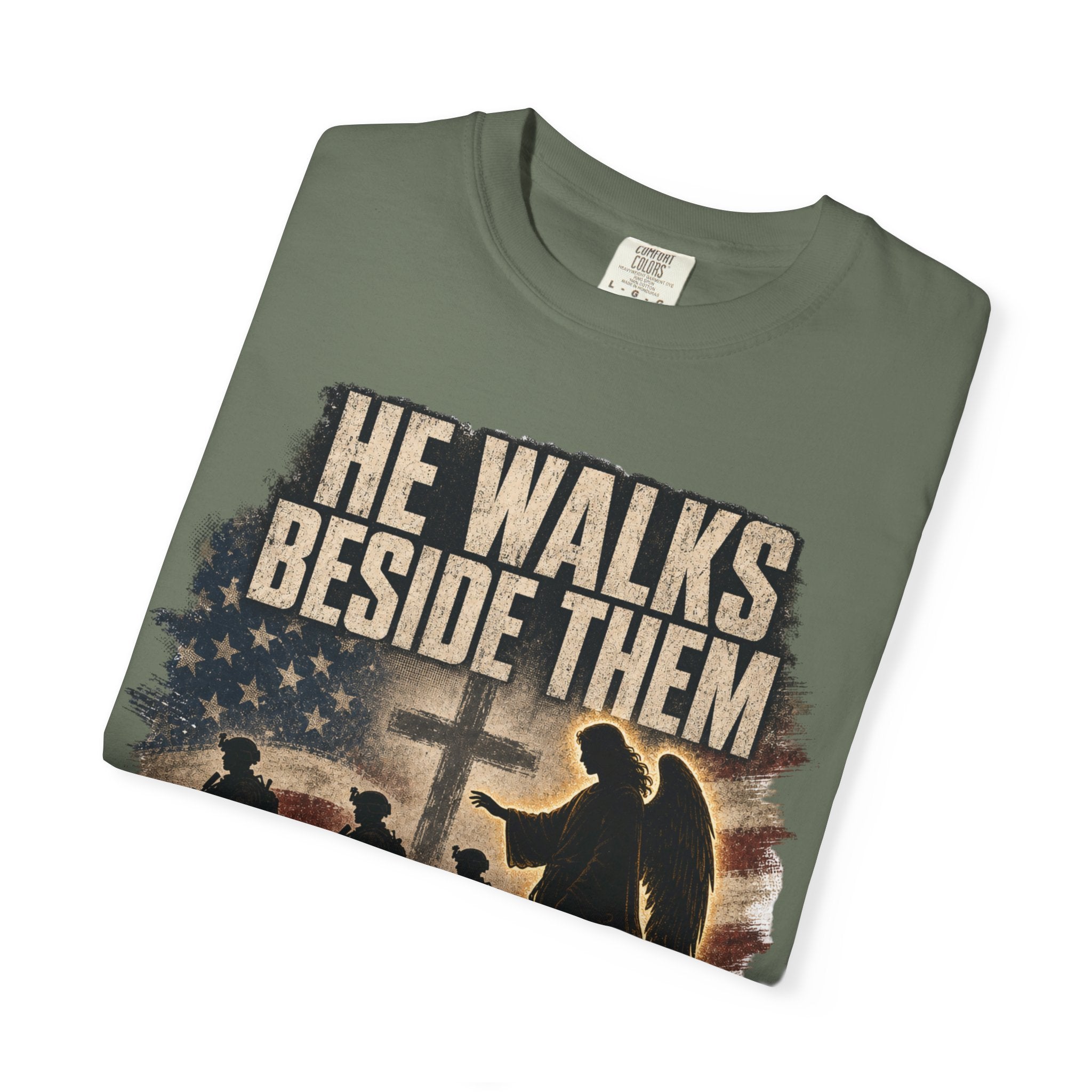 He Walks Beside Them Tee Shirt