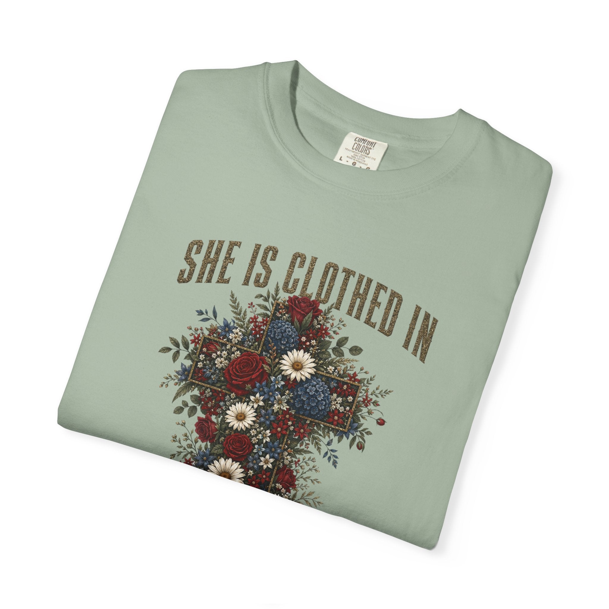 She Is Clothed In Strength And Dignity Tee Shirt