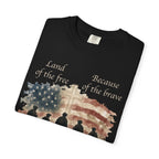 Land Of The Free Because Of The Brave Tee Shirt