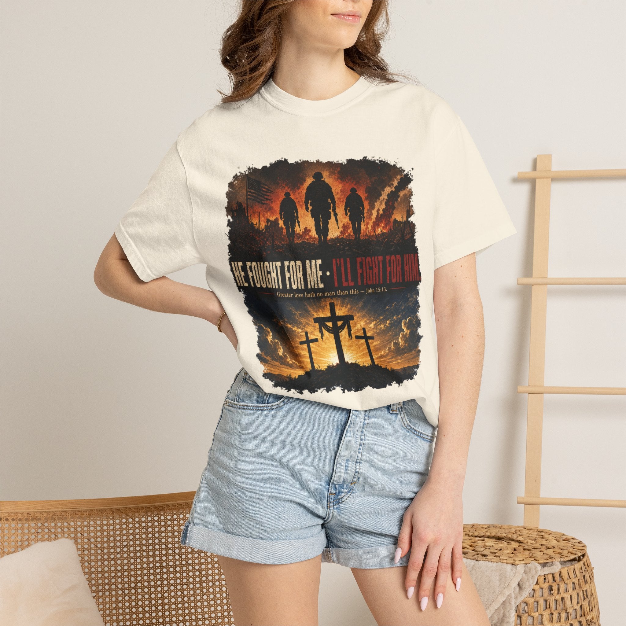 He Fought For Me - I'll Fight For Him Tee Shirt