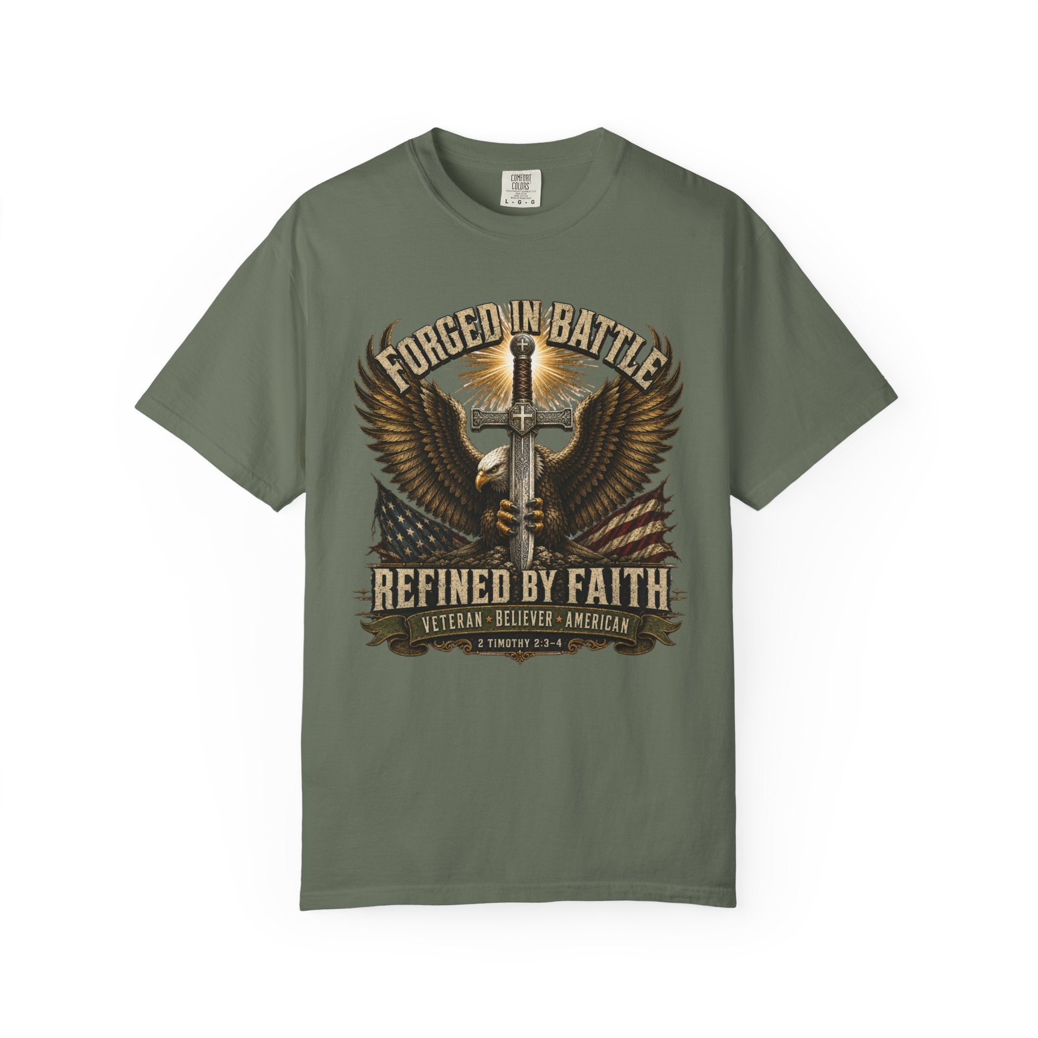 Forged In Battle - Refined By Faith Tee Shirt