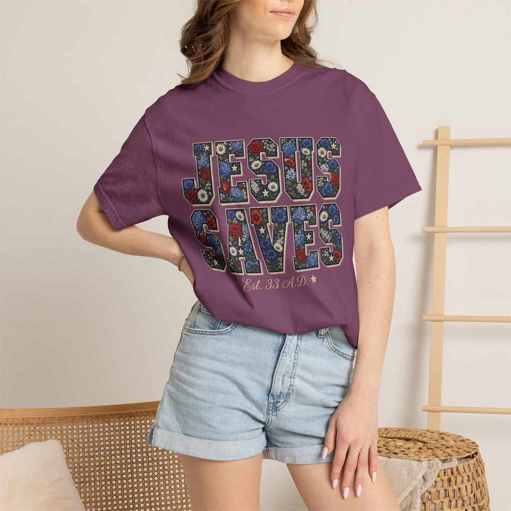 Jesus Saves Est. 33 A.D. Tee Shirt