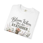 Bloom Where You Are Stationed Tee Shirt