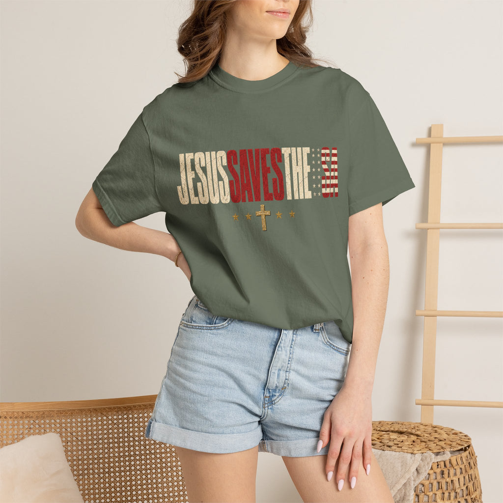Jesus Saves The USA Tee Shirt