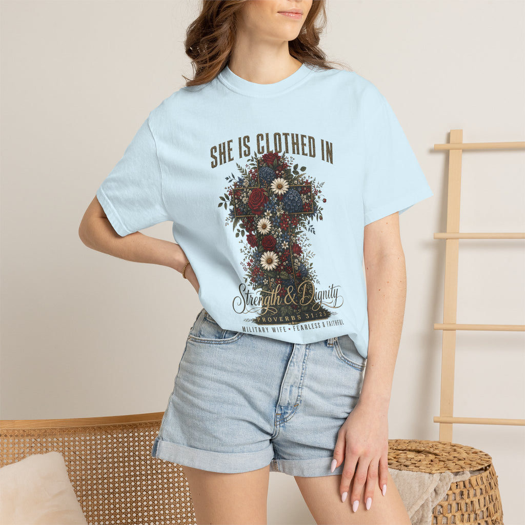 She Is Clothed In Strength And Dignity Tee Shirt