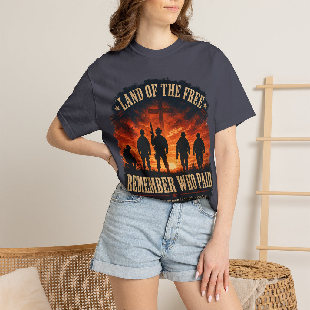 Land Of The Free - Remember Who Paid Tee Shirt