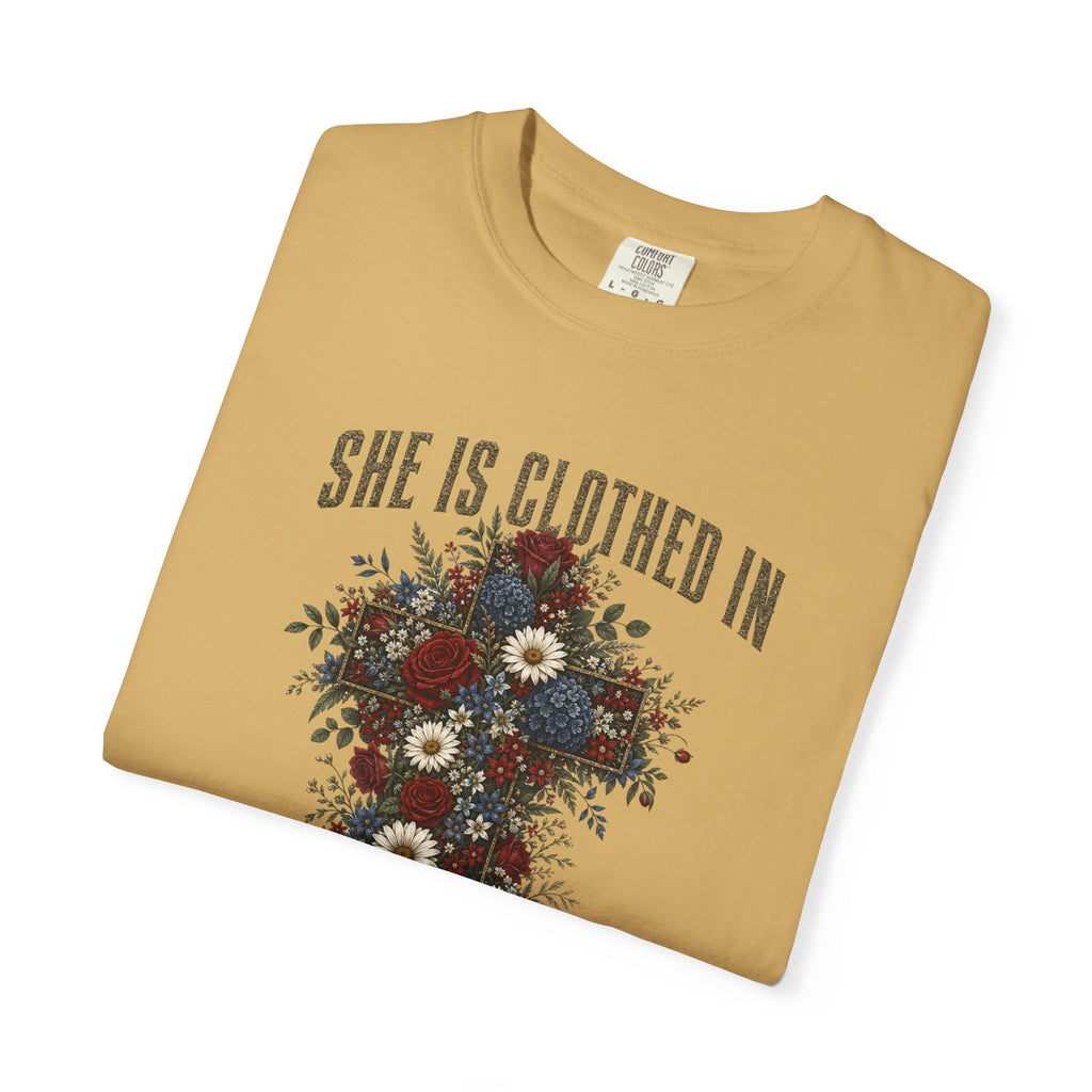 She Is Clothed In Strength And Dignity Tee Shirt