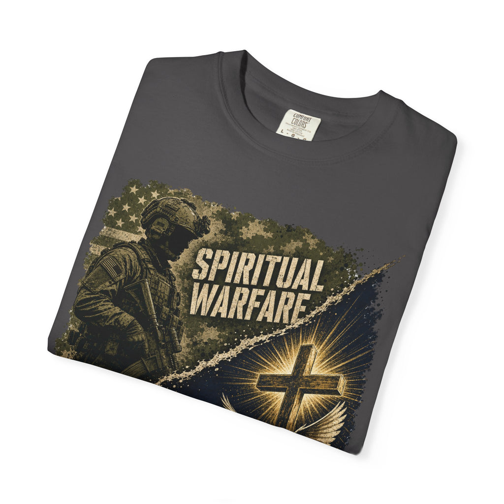 "Spiritual Warfare — Trained for Both" Tee Shirt
