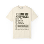 Military Service Checklist Tee Shirt
