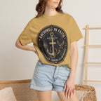 Navy Veteran - Anchored In Faith Tee Shirt
